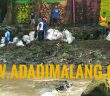 Giant Peduli Brantas adakan bersih-bersih sampah di sungai Brantas di sekitar Kampung Warna-Warni kota Malang