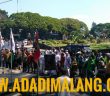 Beberapa elemen ormas di kota Malang menggelar aksi dukung Perppu nomor 2 tahun 2017