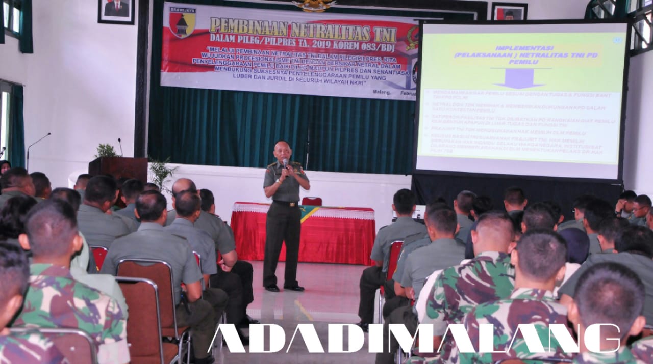 Korem 083 Baladhika Jaya dan Jajarannya Siap Menyukseskan Pemilu 2019