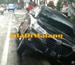 Mobil Warga Batu ‘Nyemplung’ di Jalan S. Priyo Pranoto