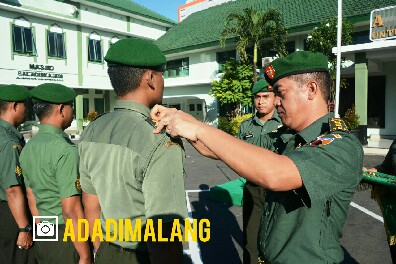 14 Personel Korem 083 Baladhika Jaya naik Pangkat Hari Ini