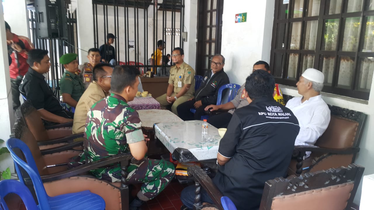 Dandim 0833 Kota Malang Memantau Pelaksanaan Pemungutan Suara Ulang