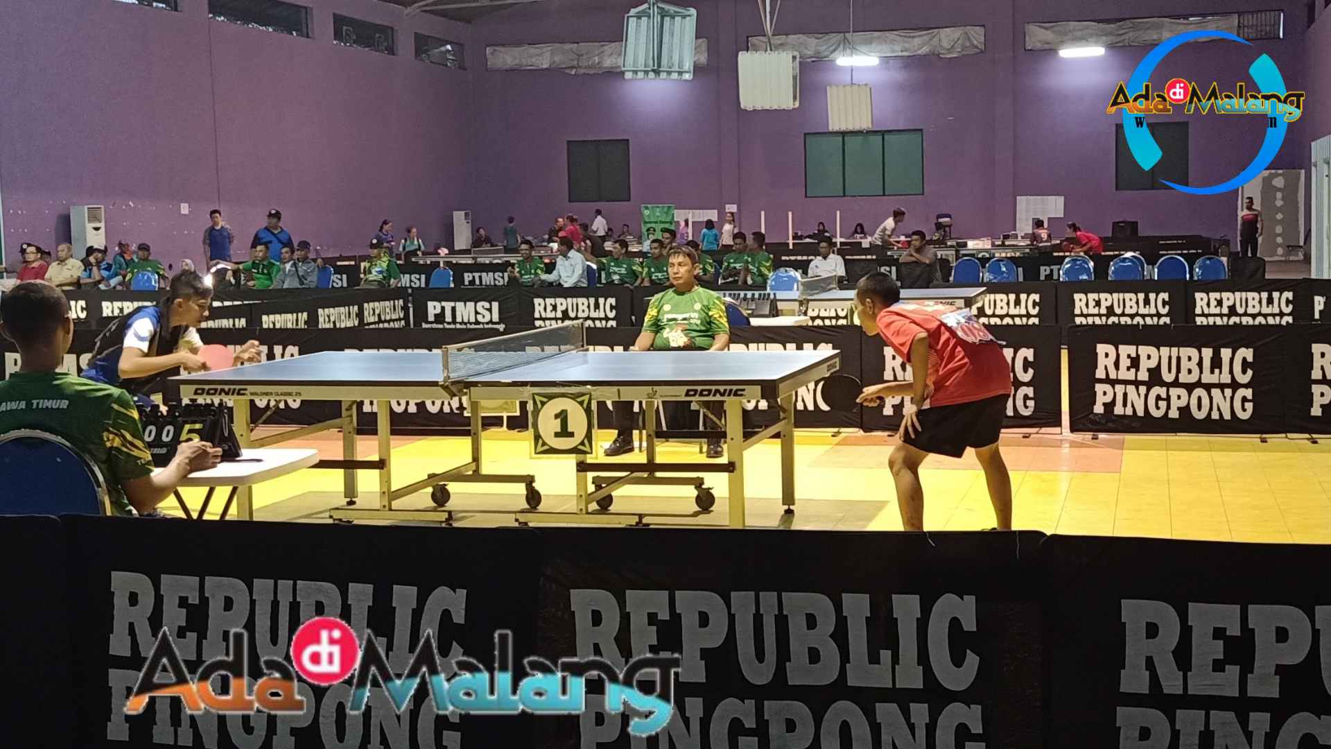 Tim Tenis Meja Beregu Kabupaten Malang Melaju Ke Final Malam Ini