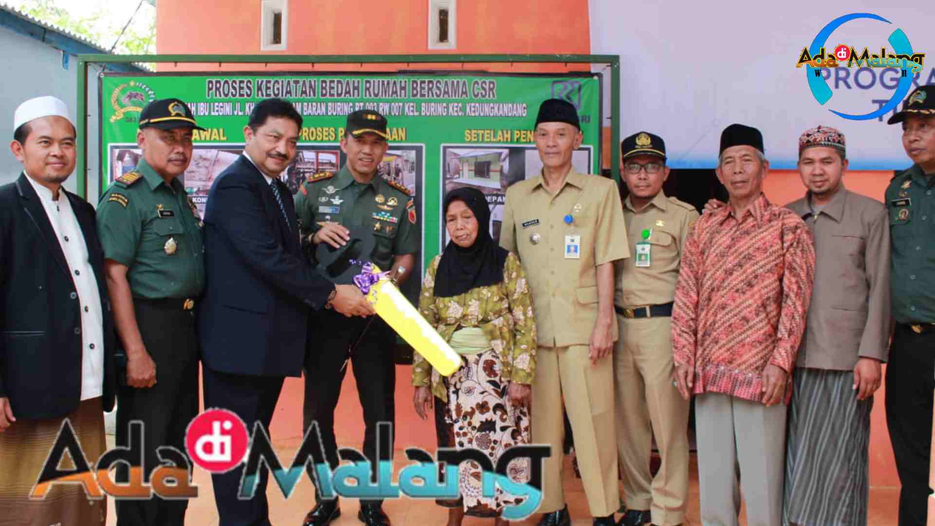 Dandim 0833 Kota Malang Serahkan Kunci RLTH Yang Selesai Dibedah