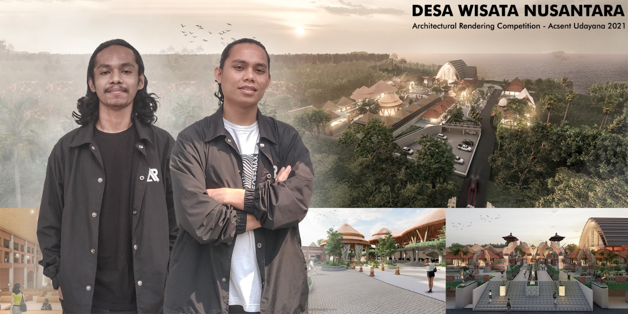 Dua Mahasiswa Arsitektur ITN Malang Raih Juara 1 Rendering Acsent Udayana 2021