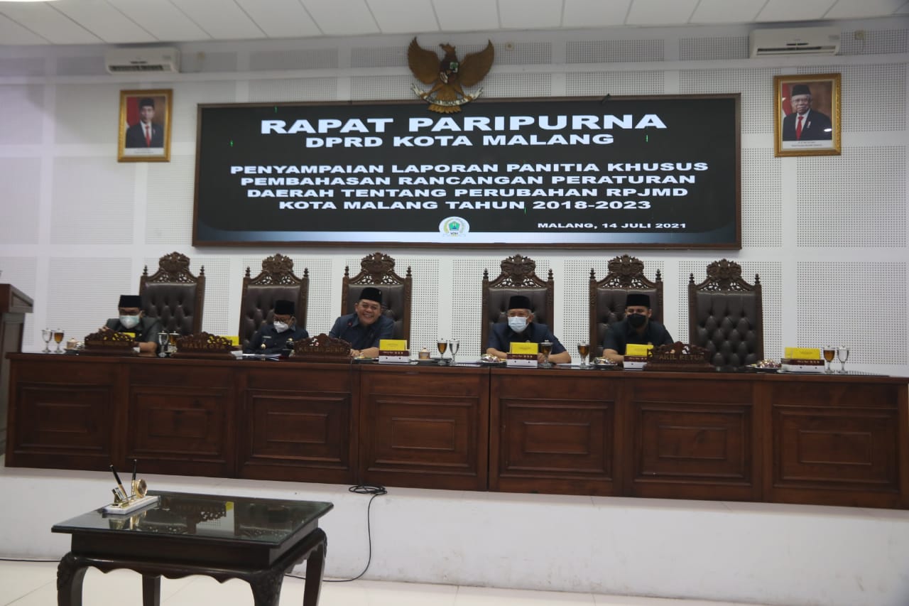 Ranperda Perubahan RPJMD Kota Malang Diterima DPRD