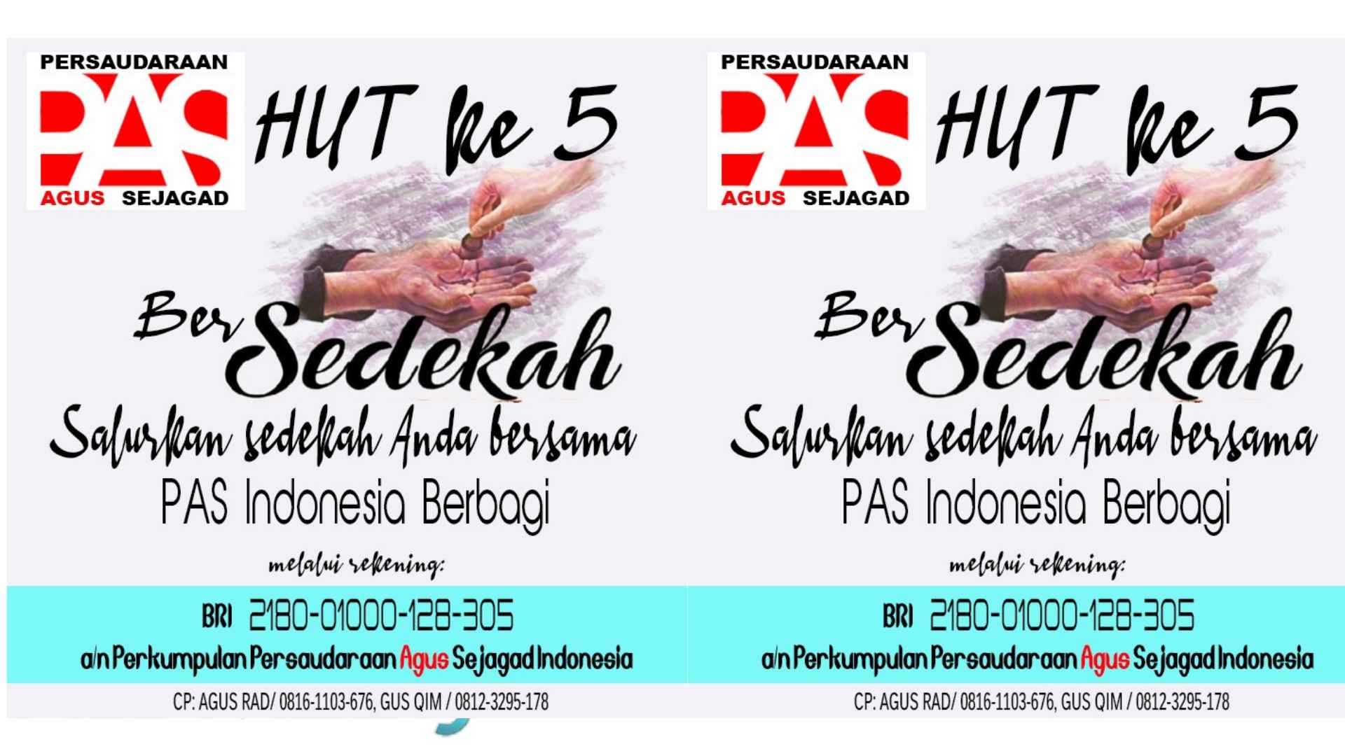 Peduli Masyarakat Terdampak Pandemi, Persaudaraan Agus Sejagad Galang Donasi