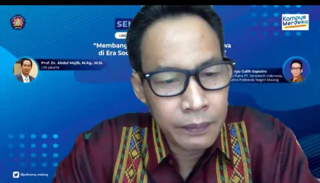 Narasumber Seminar nasional dari UIN jakarta, Prof Dr Abdul Mujib M.Ag., M.Si