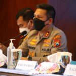 Kapolresta Malang Kota AKBP Budi Hermanto S.I.K., M.Si saat mengikuti Rakor Antisipasi Kenaikan Kasus Covid-19 Di Balaikota Malang Kamis lalu, (14/10/2021)