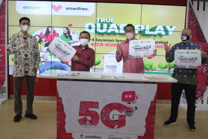 MoU Sinergi Smartfren dengan Moratel untuk meluncurkan layanan internet True QuadPlay