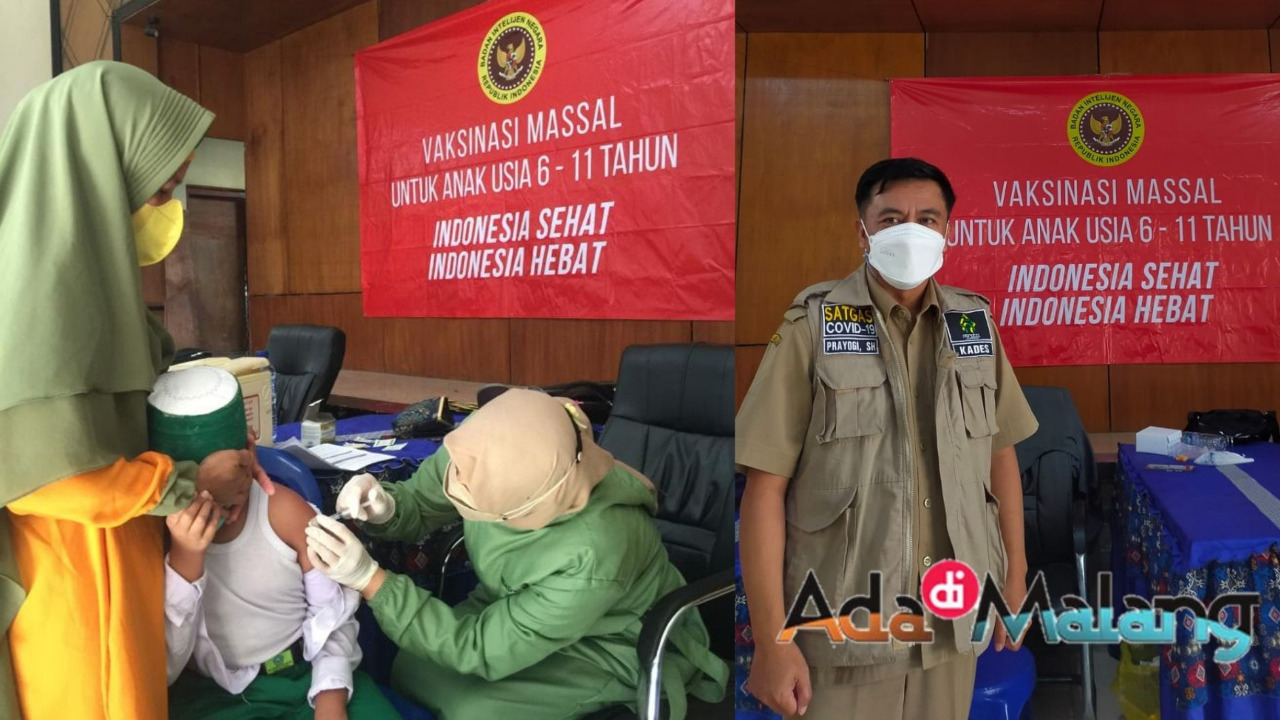 Kepala Puskesmas Pujon, drg Angga Novita dalam kegiatan vaksinasi anak BINDA Jatim di Pujon