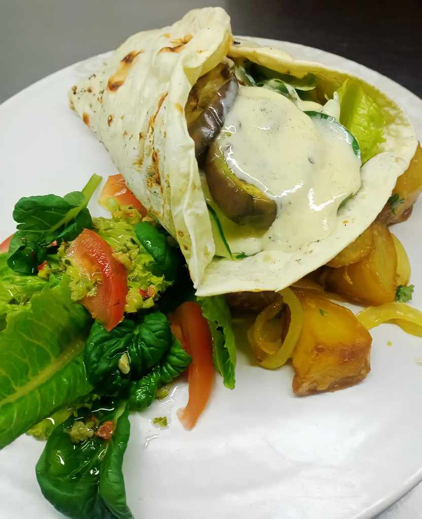 Lamb With Roaster Eggplant Wrap (Foto : Hotel Tugu Malang)