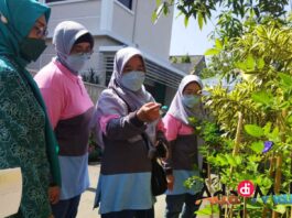 Dewan Juri Penilai Gerbudbute Kelurahan Pandanwangi tengah melakukan penilaian di wilayah RW 12 Pandanwangi (Foto : Istimewa)