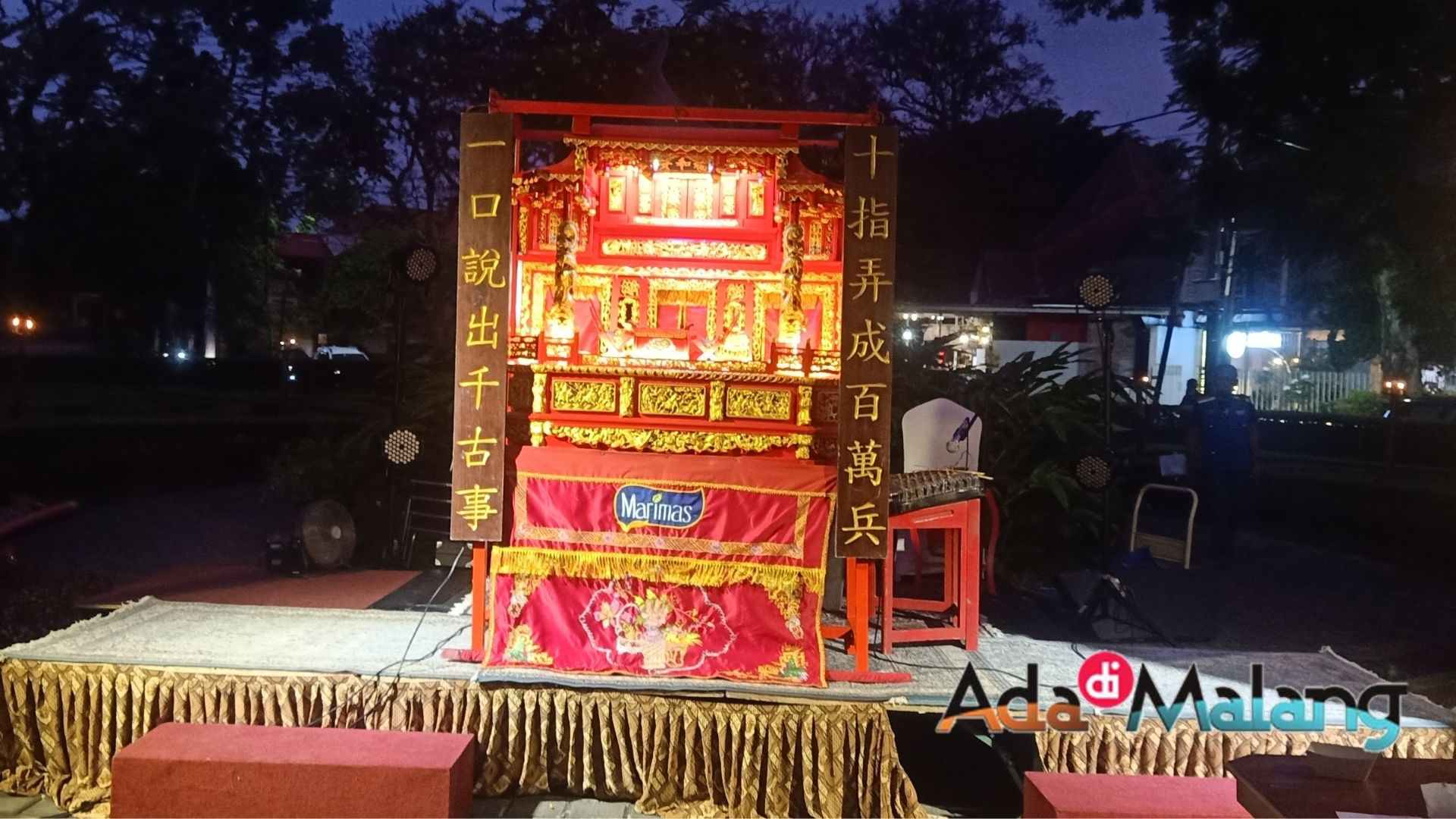 Penampilan Wayang Potehi di hari pertama Festival Tong Tong Night Market (Foto : Agus Yuwono ~ AdaDiMalang.com)