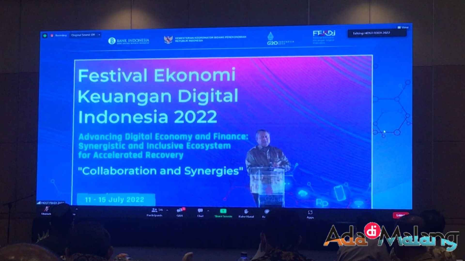 Festival Ekonomi Keuangan Digital Indonesia (FEKDI) Kembali digelar oleh bank Indonesia (BI) mulai pagi tadi