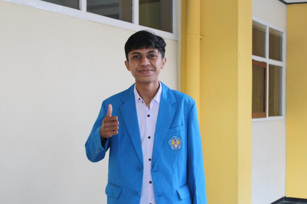 Salah satu wisudawan terbaik dalam wisuda ke-69 ITN Malang, Mesach Habel 