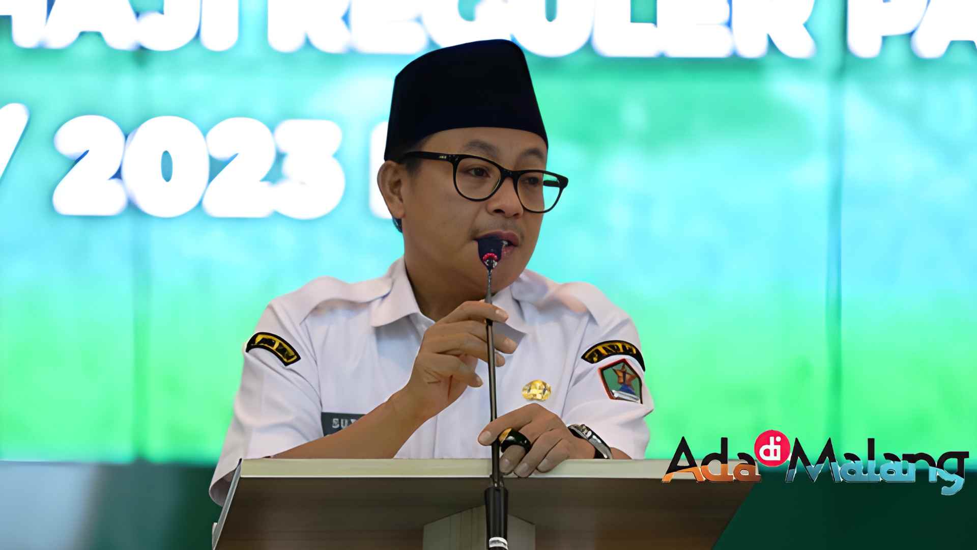 Wali Kota Malang, Drs H. Sutiaji saat membuka kegiatan Manasik haji di UIN Maulana Malik Ibrahim (UIN Maliki)