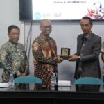 Direktur dan Wakil Direktur Polinema menerima kunjungan dari tim Politeknik Teknologi Nuklir Yogyakarta