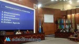 Analis Pemberantasan Tindak Pidana Korupsi KPK hadir di Kampus Universitas Brawijaya menjadi narasumber workshop penanganan aduan dan pengendalian gratifikasi (Foto : Agus Yuwono)