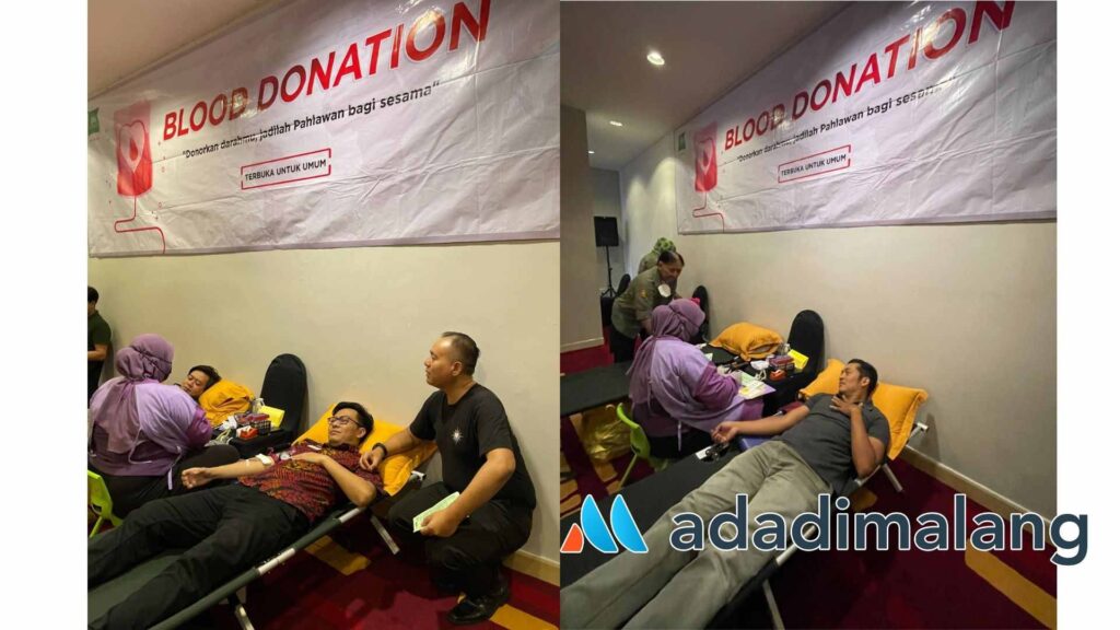 Karyawan Ibis Styles Hotel Malang dan masyarakat umum mengikuti kegiatan donor darah yang dilaksanakan di momen Hari Pahlawan tahun 2023 ini (Foto : Istimewa) 
