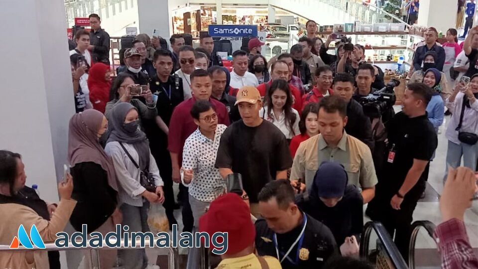 Ketua Umum PSI, Kaesang Pangarep saat berada di salah satu Mall di kota Malang (Foto : Istimewa)
