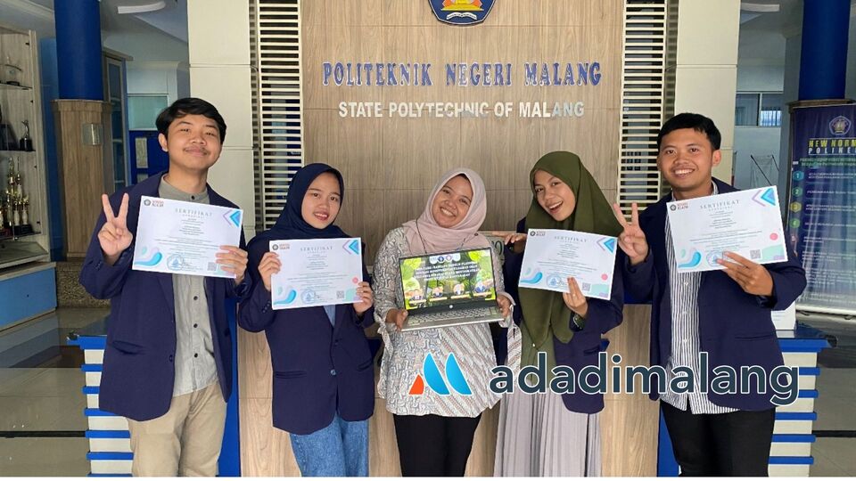 Tim Mahasiswa Polinema berhasil menjadi Juara I Lomba Penulisan Ilmiah Tingkat Nasional