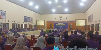 Dosen dan Tenaga Pendidikan UNITRI Malang mengikuti Raker tahun 2023 selama dua hari sejak pagi tadi (Foto : Agus Yuwono)