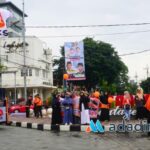 Manfaatkan hari terakhir kampanye, Kader dan simpatisan PKS Penuhi Koridor Kayutangan Kota Malang (Foto : Agus Yuwono)