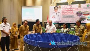 Pj Wali Kota Malang , Dr. Ir. Wahyu hidayat, MM., hadir dalam pelatihan para pembudidaya ikan air tawar yang diselenggarakan oleh Dispangtan kota Malang