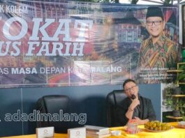 Gus Farih saat menggelar Nokat untuk menyetap aspirasi warga Kota Malang (Foto : Agus Yuwono)