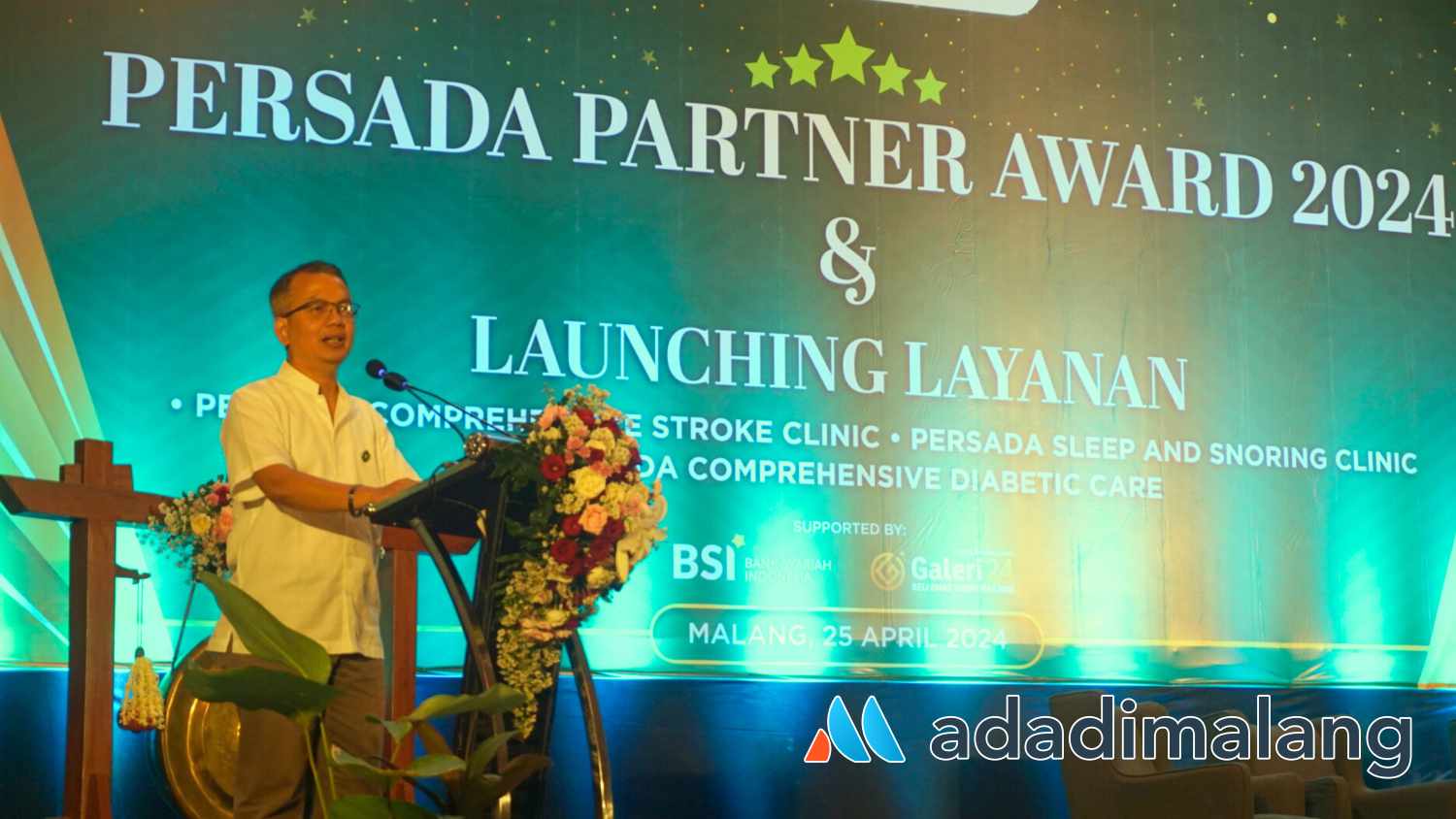 Direktur Persada Hospital, dr Kristiawan Basuki Rahmat, M.Kes saat memberikan sambutan (Foto : Agus Yuwono)