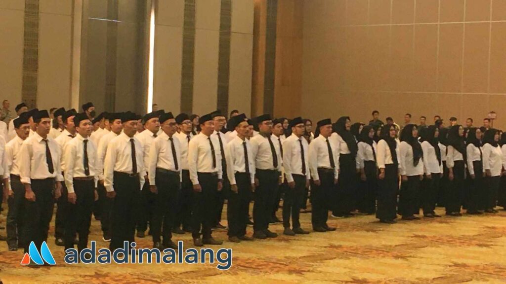 171 orang PPS se-Kota Malang dilantik pagi hari tadi (Foto : Agus Yuwono)