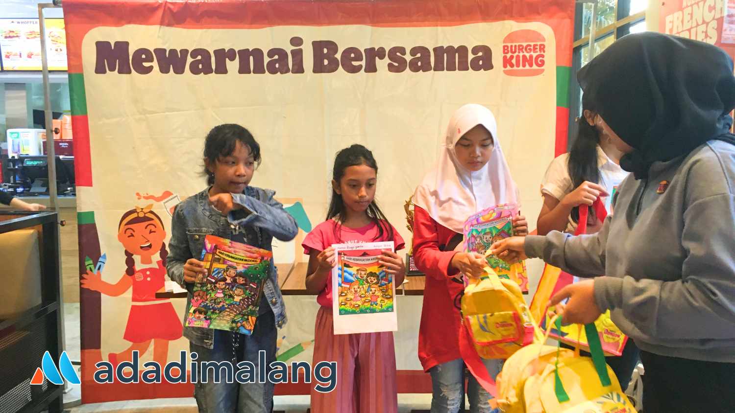 Peringati Hari Kebangkitan Nasional, Burger King Araya Gelar Lomba Mewarna Anak-Anak