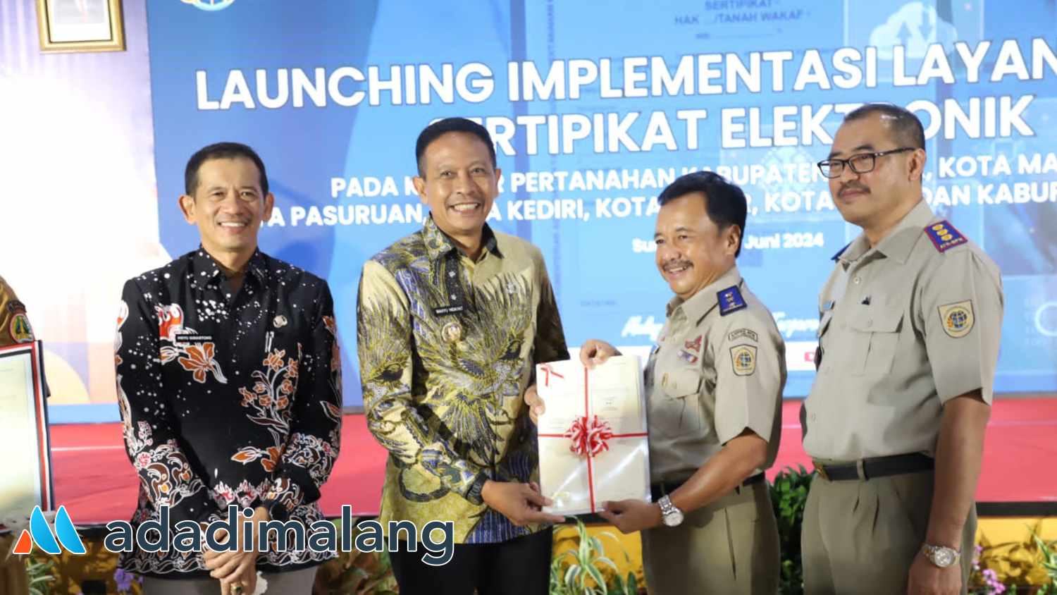 Pj Wahyu Hidayat : Inovasi Sertifikat Elektronik Dapat Mempermudah Pengelolaan Sertifikat Tanah Masyarakat Kota Malang