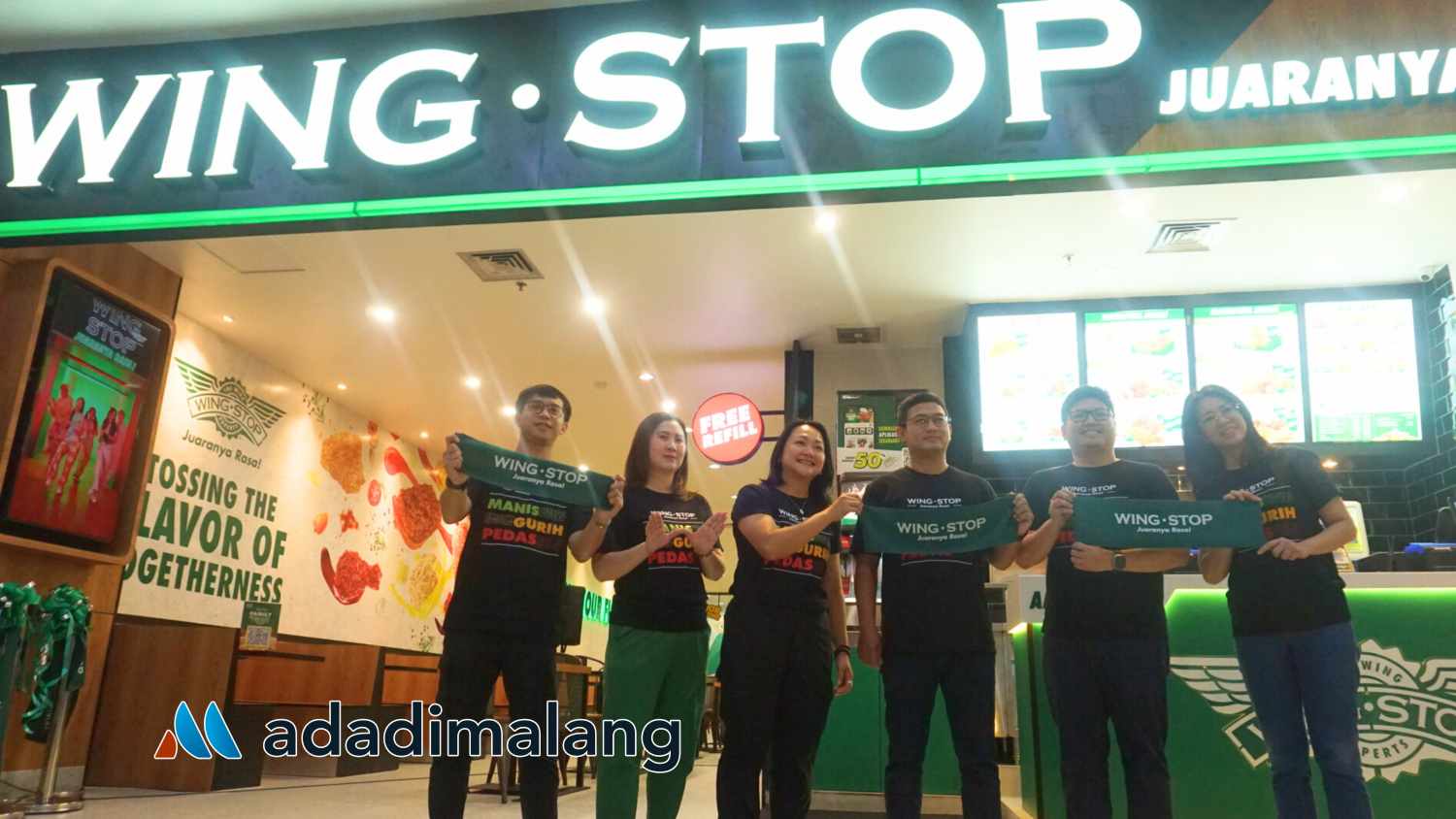 Gerai ke-74 Wingstop resmi dibuka di Mall Olympic Garden (MOG) Kota Malang mulai hari ini (Foto : Agus Yuwono)