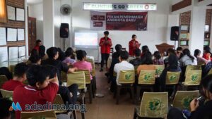 GMNI Hukum Brawijaya menggelar Pekan Penerimaan Anggota Baru (PPAB) di Rumah Prestasi Glintung Go Green (Foto : Agus Yuwono)