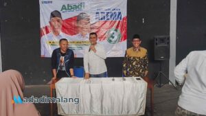 Calon Wali Kota Malang Abah Anton memuji semangat dan kekompakan emak-emak dalam memilih pemimpin yang sesuai dengan hati nurani mereka (Foto : Agus Yuwono)