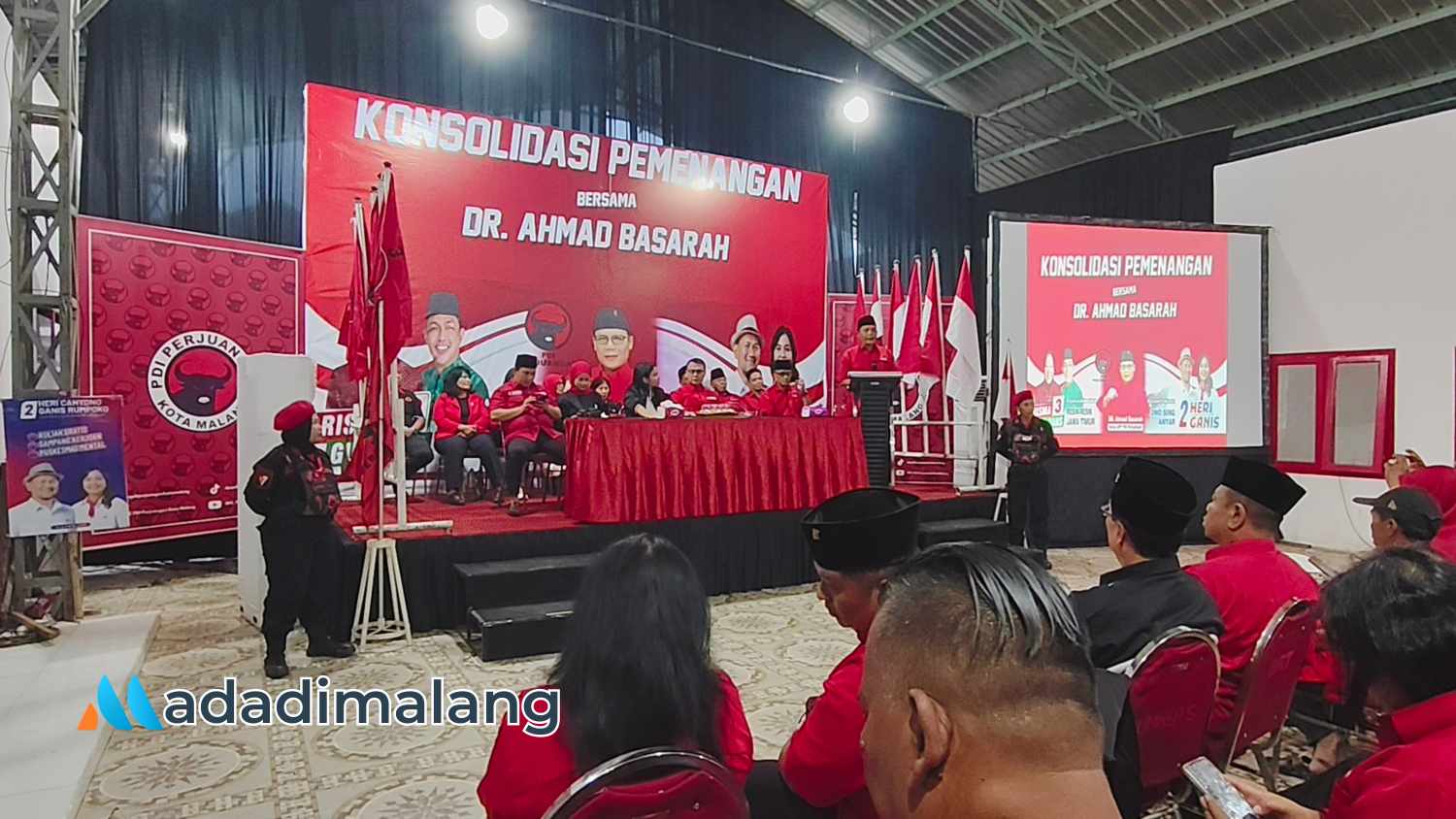 Dihadiri Ahmad Basarah, PDIP Kota Malang Gelar Konsolidasi Pemenangan Sam HC-Ganis Dan Risma-Gus Hans