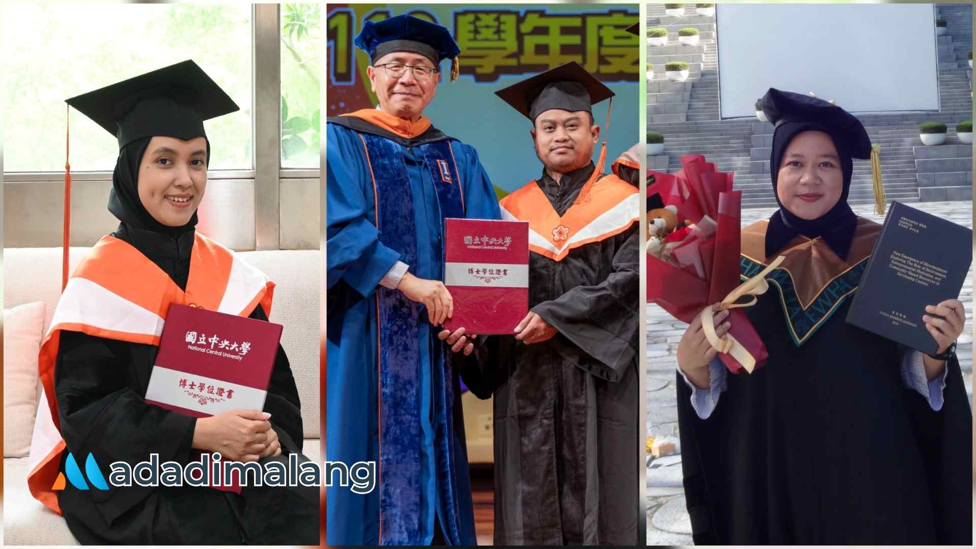 Tiga Dosen Institut ASIA Malang telah menyelesaikan pendidikannya di kampus luar negeri dan bulan Oktober 2024 ini kembali ke Indonesia untuk mengajar kembali (Foto : Ist)