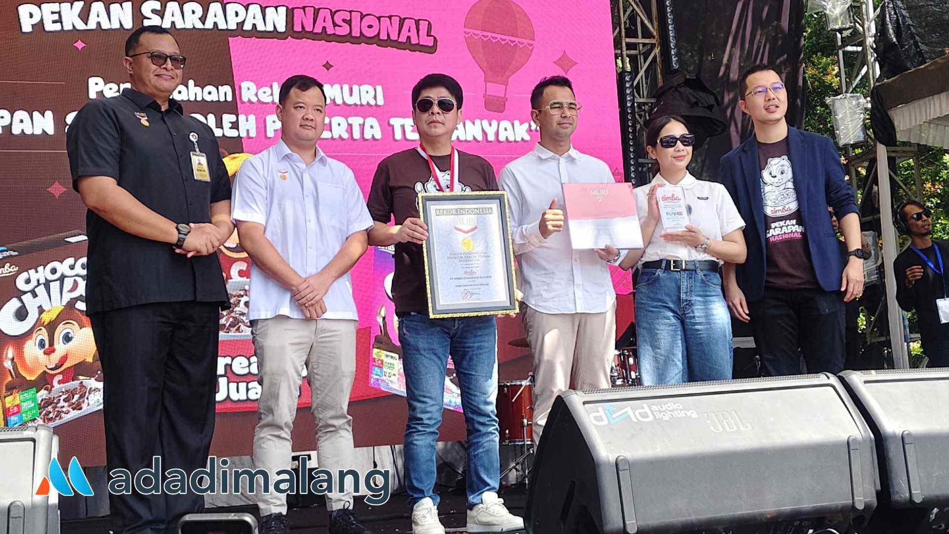 Raffi Ahmad Hadiri Pemecahan Rekor Sarapan Bersama Dengan Sereal Terbanyak Di Kota Malang