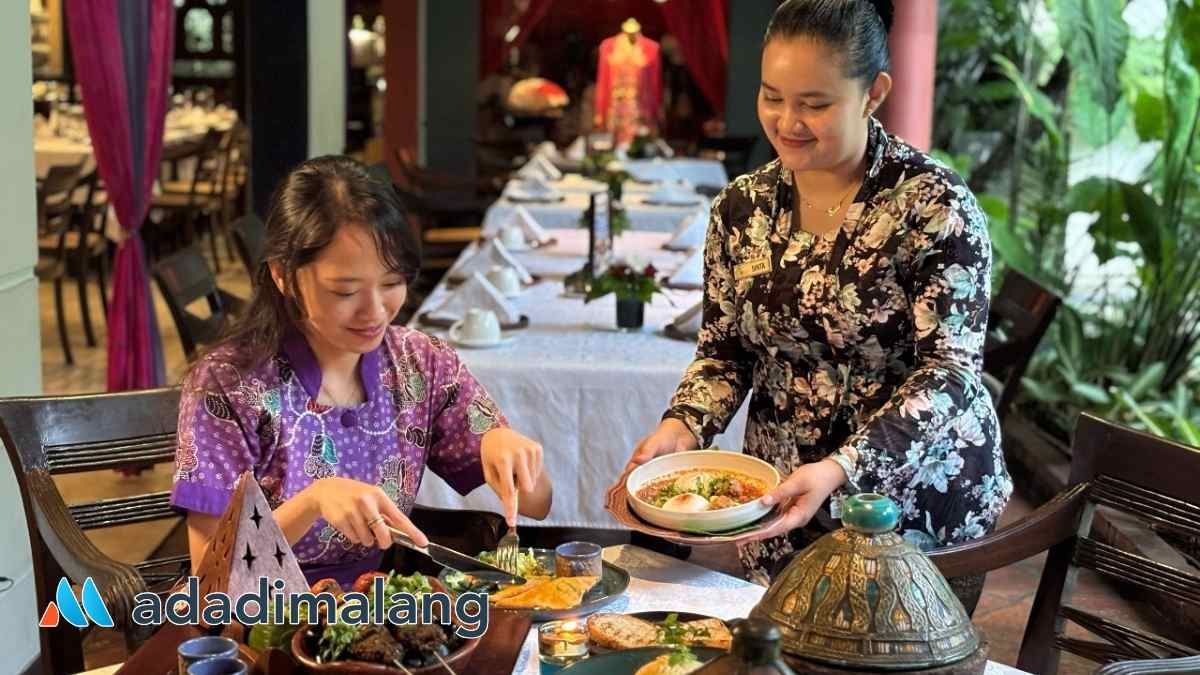 Tamu sedang menikmati sajian khas Maroko yang spesial dihadirkan di momen Lebaran kali ini di Hotel Tugu Malang (Foto : Ist)