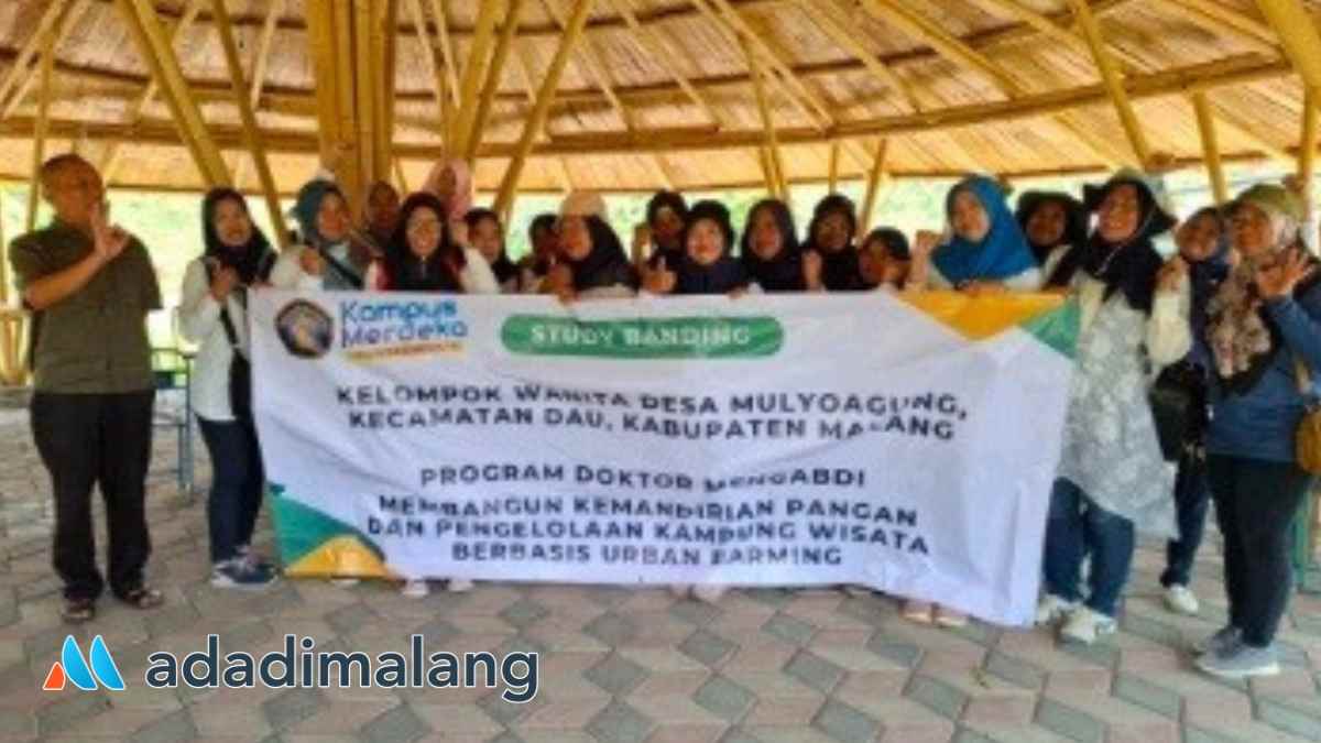 Pelaksanaan studi banding kelompok wanita 'Latar Ijo' ke Kelompok Petani Organik Brenjong yang ada di Mojokerto (Foto : Ist)