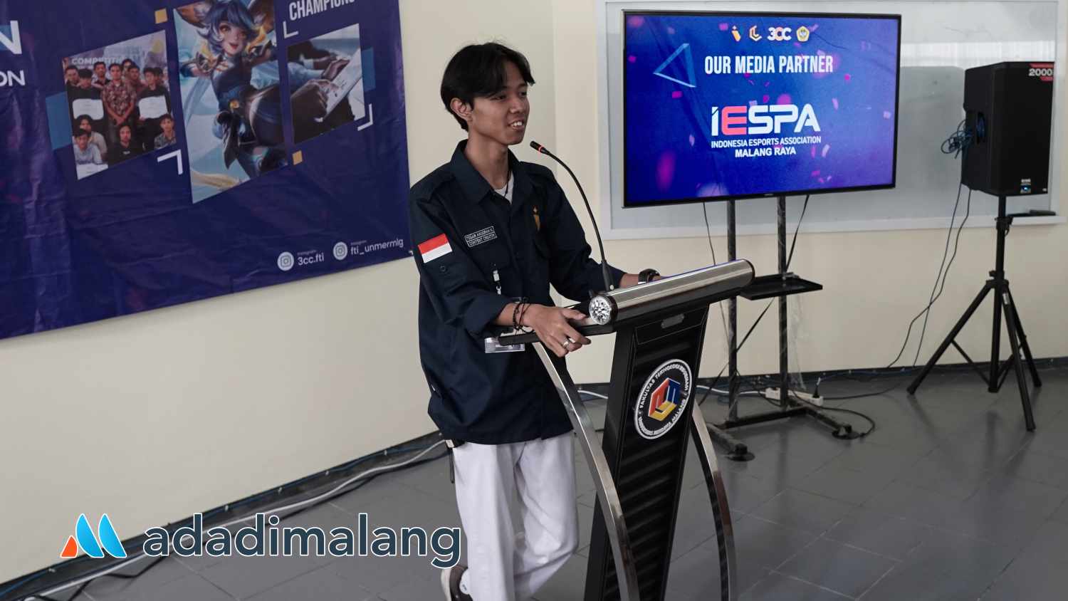 Ketua pelaksana kegiatan, Tegar Anugrah saat menyampaikan sambutannya sebelum pelaksanaan kegiatan (Foto : Ist)