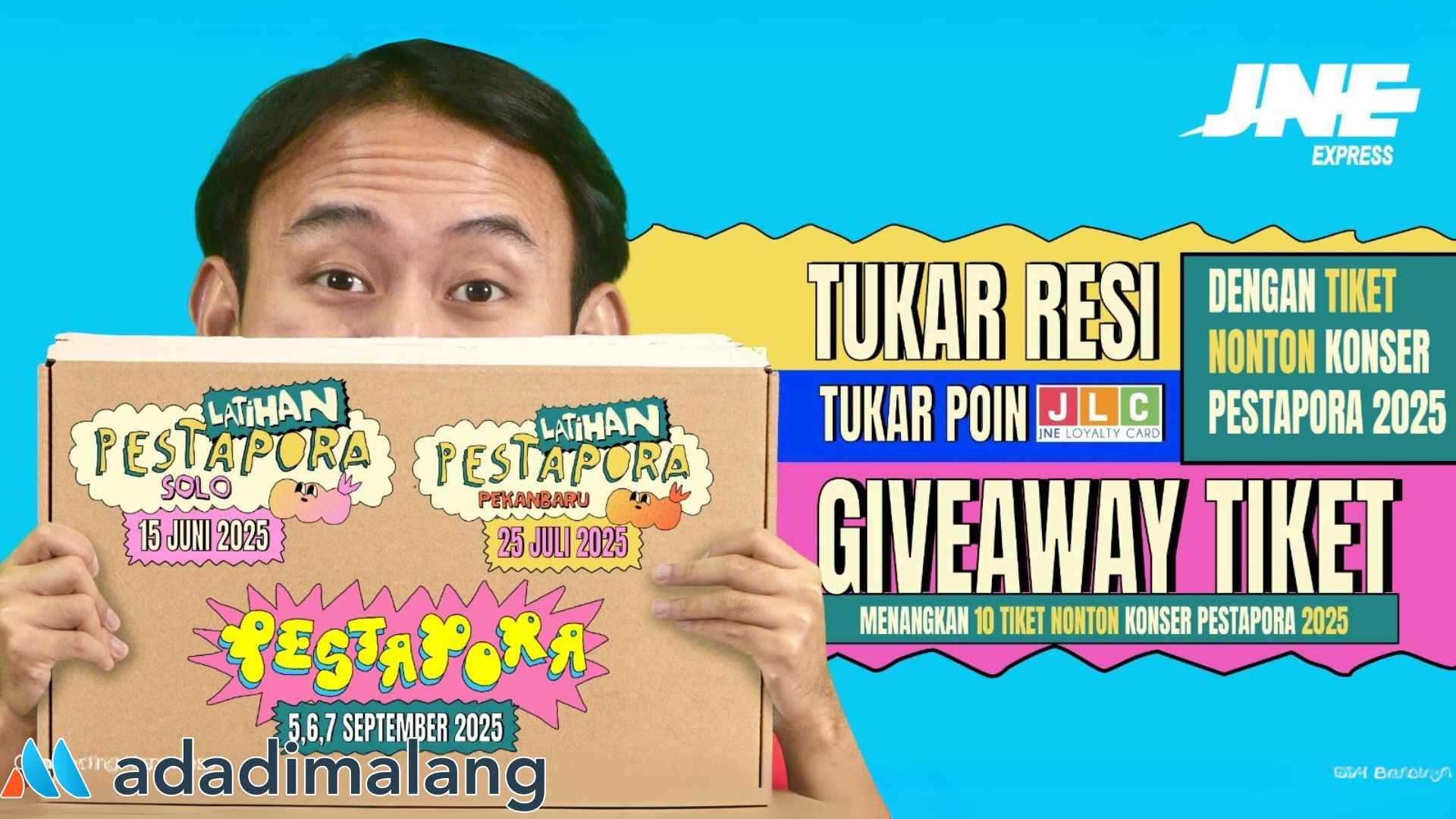 JNE Express Dukung Pestapora 2025 Sebagai Mitra Logistik Resmi, Hadirkan Kemudahan dan Kebahagiaan