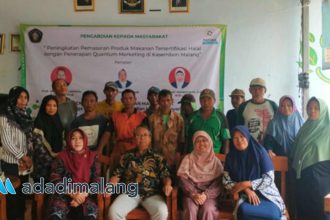 Kegiatan penyuluhan dan pelatihan dengan para pelaku UMKM Kasembon dari Dosen Universitas Brawijaya