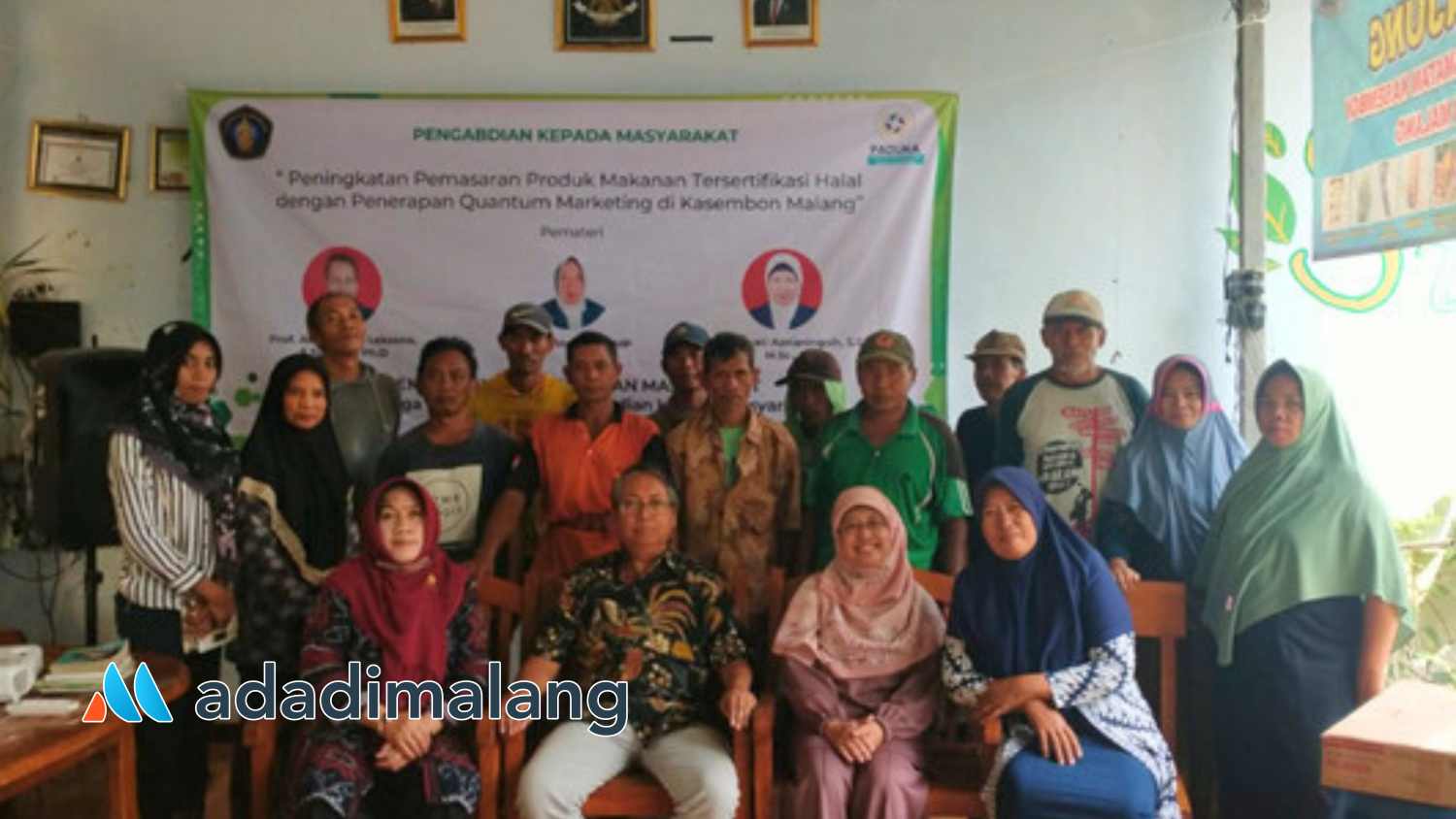 Kegiatan penyuluhan dan pelatihan dengan para pelaku UMKM Kasembon dari Dosen Universitas Brawijaya