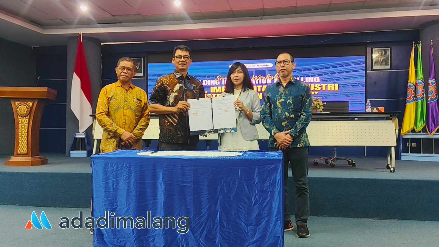POLINEMA dan Trimble Solutions sepakat Memperpanjang Kontrak Kerjasama (Foto : Agus Yuwono)