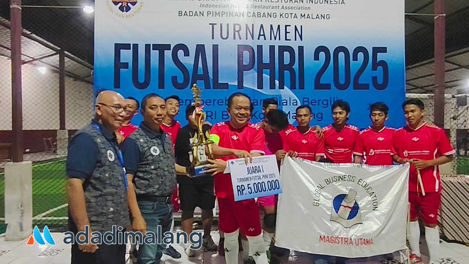 Magistra Utama Raih Juara 1 Turnamen Futsal PHRI Kota Malang 2025