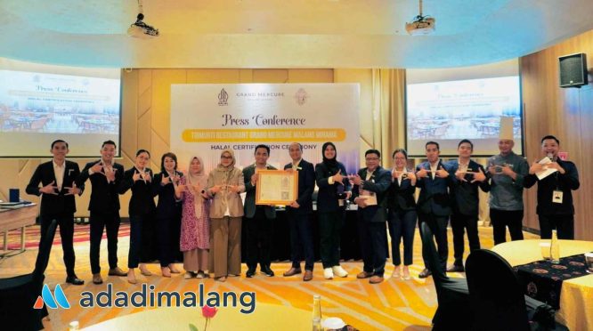 Trimurti Restaurant Grand Mercure Malang Mirama kini telah bersertifikat Halal (Foto : Ist)