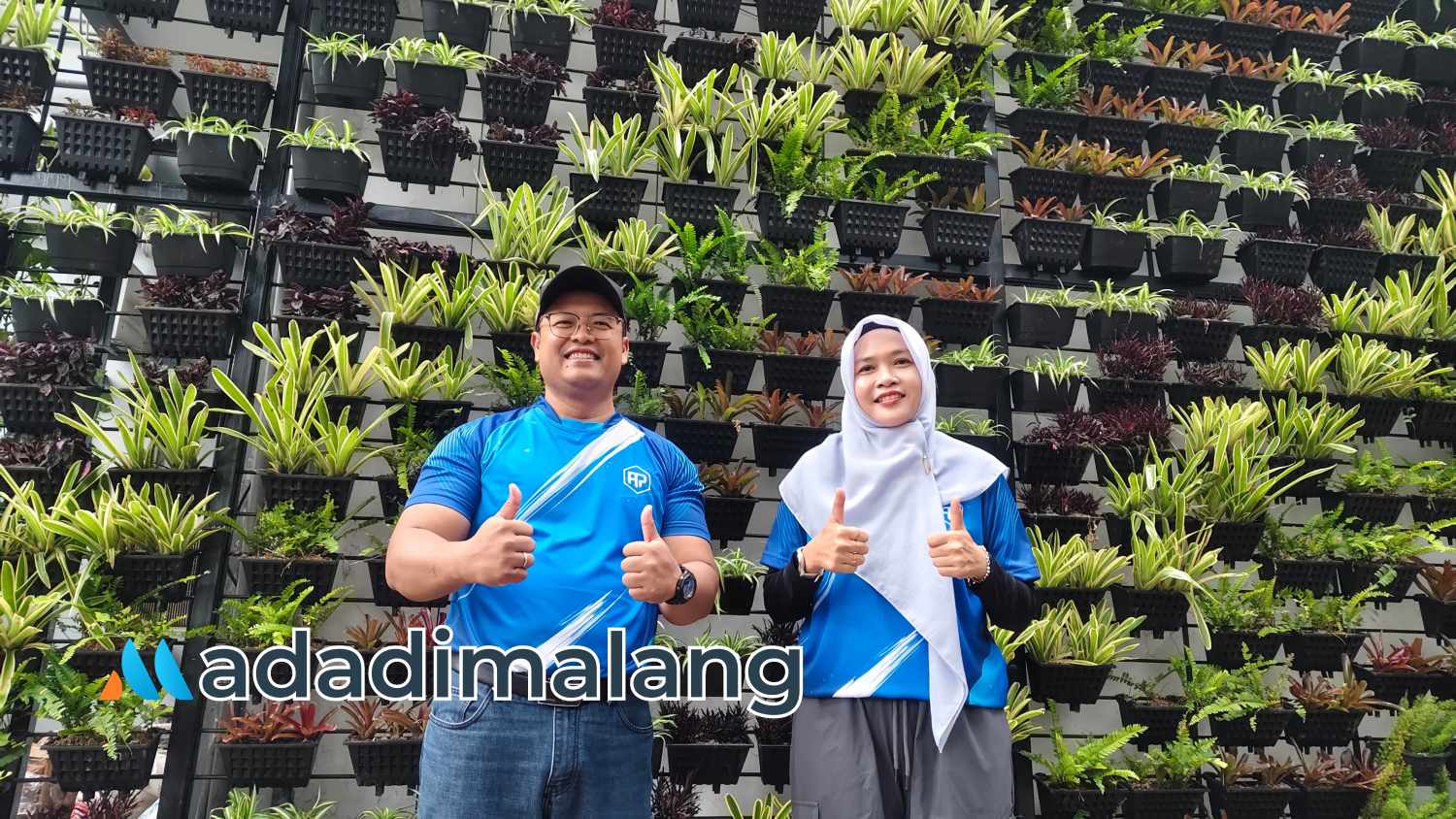 Vertical Garden FTP UB yang baru diresmikan di depan Gedung C FTP UB pagi tadi (Foto : Agus Yuwono) 